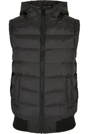 Urban classics Boys Small Bubble Hooded Vest - 110