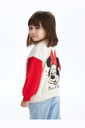 LC Waikiki Langarm-bomberjacke Mit College-kragen Und Minnie-maus-motiv Für Babys für Damen - 12–18 Monate