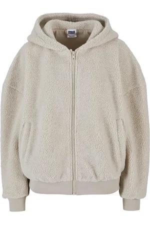 Urban classics Ladies Oversized Sherpa Zip Hoody für Damen - L