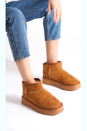 Capone Outfitters Stiefeletten Mit Runder Spitze Und Pelziger Innenseite für Damen - 38