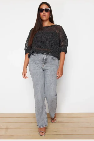 Trendyol Lange, Gerade Jeans Mit Hoher Taille In - für Damen - 46
