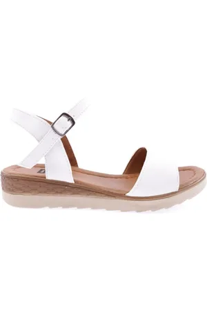 DGN Weiße Sandalen Mit Knöchelriemen - für Damen - 39