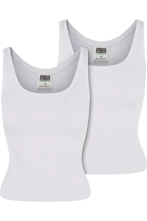 Urban classics Bio Basic Rib Top 2er Pack für Damen - M