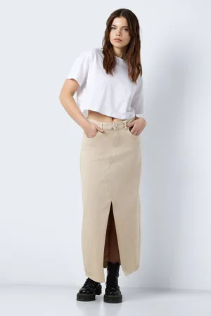 Noisy May Nmkelly Nw Color Denim Rock Mit Schlitz für Damen - M