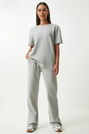 Happiness istanbul Graues T-shirt- Und Jogginghosen-set – für Damen - 36