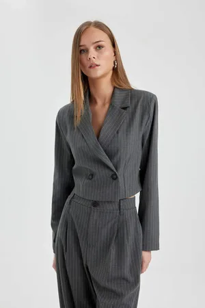 DeFacto Crop-blazer-jacke B0895ax23au für Damen - 36