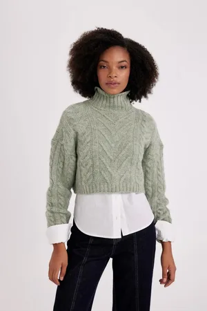 DeFacto Strickpullover Mit Halbem Rollkragen B5443ax23wn für Damen - L