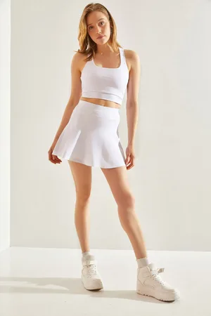 Bianco Lucci Tennisrock Mit Tights Shorts - für Damen - L