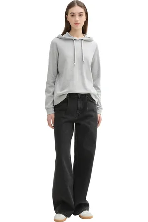 TOM TAILOR Verstellbarer Kapuzenpullover Mit Kordelzug für Damen - S