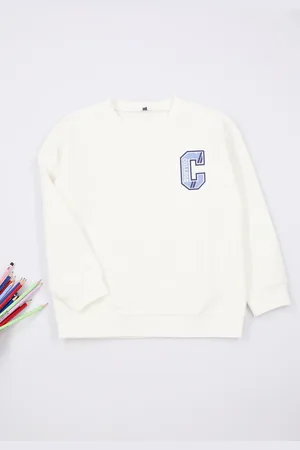 Trendyol Jungen Slogan Gedruckt Rundhalsausschnitt Gestrickt Sweatshirt - 6–7 Jahre