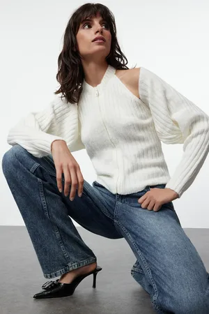 Trendyol Weich Strukturierte Strickjacke In – Mit Bolero, für Damen - M