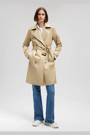 Mavi Beiger Trenchcoat für Damen - S