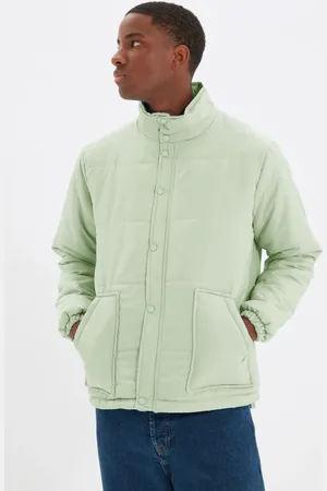 Trendyol Mint Regular Fit Wind- Und Wasserabweisende Winter-pufferjacke für Herren - M