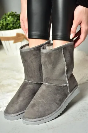 Fox 02 Stiefel Aus Geräuchertem Wildleder Mit Federn Innen für Damen - 38