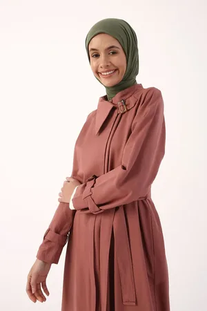 ALLDAY Achat-windbreaker-abaya Mit Reißverschluss Und Gürtel für Damen - 38