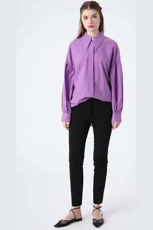 ALLDAY Schwarze, Schmal Geschnittene Lycra-hose Aus Baumwolle Zum Aufbügeln Mit Spurentaschen für Damen - 44