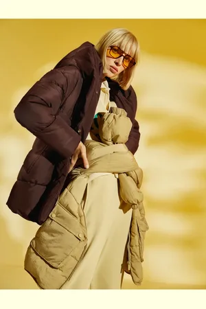 Koton Pufferjacke Mit Kapuzentaschendetail für Damen - 42