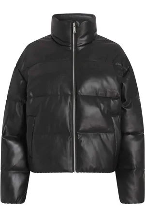 Calvin Klein Kurzer Puffer Aus Stoff Und Kunstleder für Damen - M
