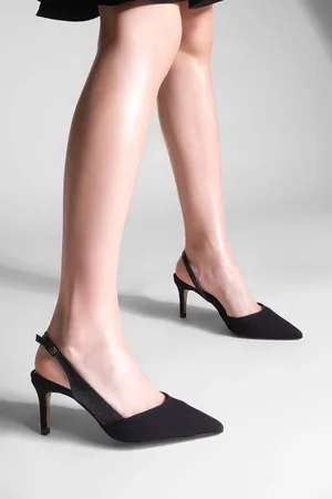 Marjin Stilettos Mit Spitzer Spitze Und Offenem Rücken, Klassischer Absatz, Esvela, - 39