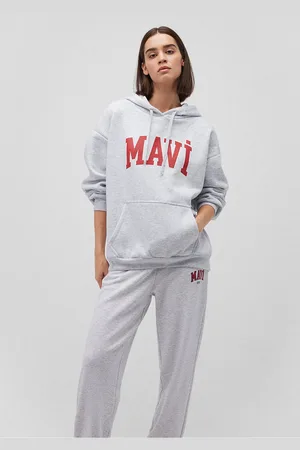 Mavi Graues Kapuzen-sweatshirt Mit Logo-print1600361-85438 für Damen - XS