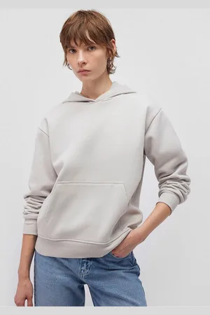 Mavi Graues Basic-sweatshirt Mit Kapuze -70074 für Damen - L