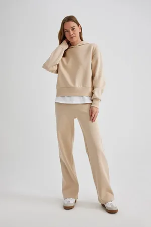 DeFacto Gerade Jogginghose Mit Hoher Taille, Elastischen Taschen – B8571ax24sp für Damen - 2XL
