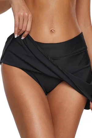 Angelsin Bikinihose Mit Röckchen Ganzes Design für Damen - 40