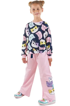 Denokids Süßes Katzen-mädchen-trainingsanzug-set für Damen - 4 Jahre alt