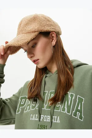 Koton Kapuzen-sweatshirt Mit Stickerei-detail, Erhöhte, Bequeme Passform, Lange Ärmel für Damen - XL