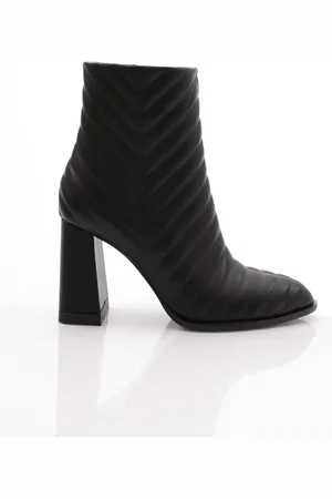 DGN Schwarze Stiefel Mit Absatz für Damen - 37
