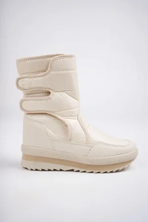Muggo Garantiert – Regen- Und Schneestiefel Mit Fell Und Klettverschluss für Damen - 37