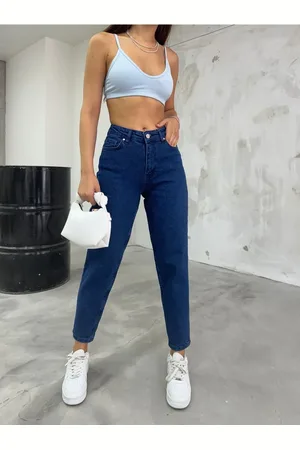 BİKELİFE Mom-jeans Mit Hoher Taille, Dehnbar/lycra für Damen - 36