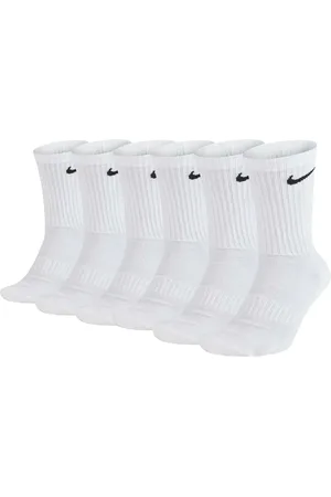 Nike Unisex 6er Pack Sportsocken Everyday, Cotton Cushioned Crew, Einfarbig - 34-38