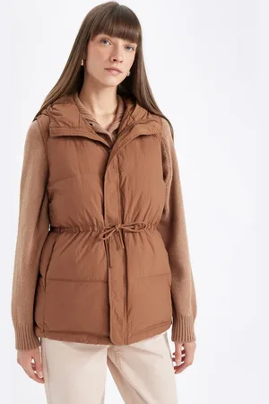 DeFacto Regular Fit Kapuzenweste für Damen - XL