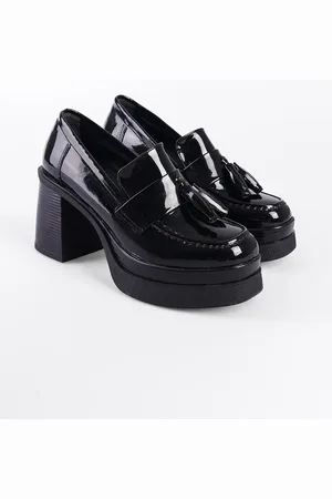 Capone Outfitters Loafer Mit Runder Zehenpartie Und Quasten Und Mittelhohem Absatz für Damen - 38