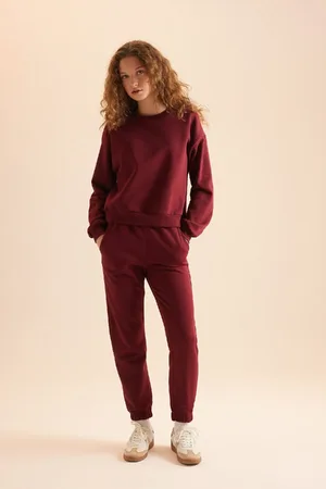 DeFacto Basic-trainingsanzug-set Aus Dickem Fleece Mit Normaler Passform Und Normaler Passform D8022axns für Damen - XS