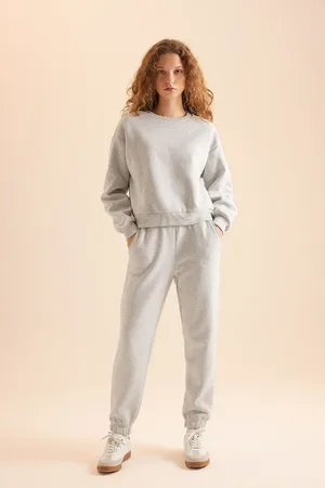 DeFacto Basic-trainingsanzug-set Aus Dickem Fleece Mit Normaler Passform Und Normaler Passform D8022axns für Damen - XS