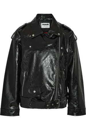 Noisy May Nmkane Paulina Wvn Vinyl Bikerjacke für Damen - XS