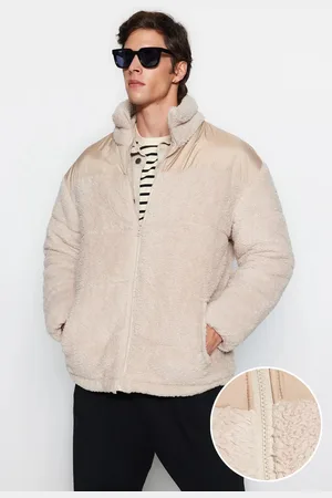 Trendyol Übergroße Winterjacke Mit Plüschfutter - für Herren - L