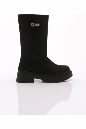 DGN Stiefel Aus Schwarzem Wildleder für Damen - 38