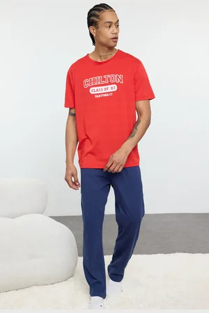 Trendyol Marineblaues Strick-pyjama-set Mit Normaler Passform für Herren - XL