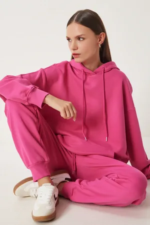 Happiness istanbul Dunkelrosa Sweatshirt- Und Jogginghose-set – für Damen - 34