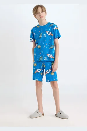 DeFacto 2-teiliges Pyjama-set Für Jungen Mit Normaler Passform für Herren - 7–8 Jahre