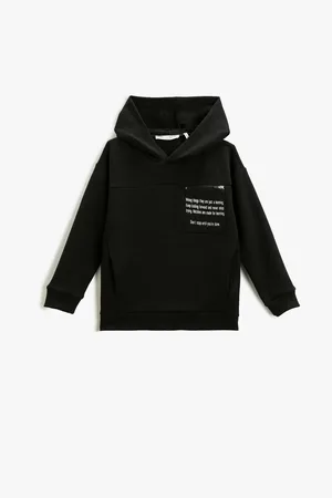 Koton Bedrucktes Kapuzen-sweatshirt Mit Taschendetail für Herren - 5–6 Jahre