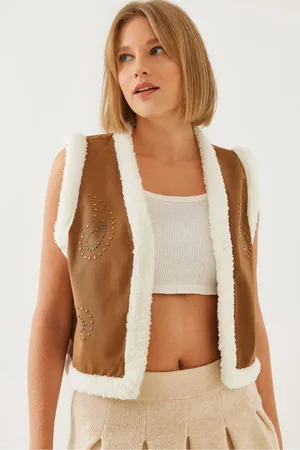 Bianco Lucci Gemusterte Weste 9081 für Damen - L