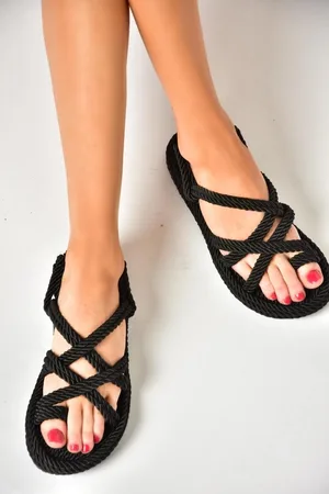 Fox Schwarze Sandalen für Damen - 36