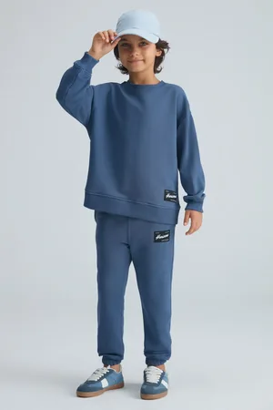 Grimelange Nacer Indigo Comfort-trainingsanzug-set Für Jungen – Zieretikett für Herren - 9–10 Jahre