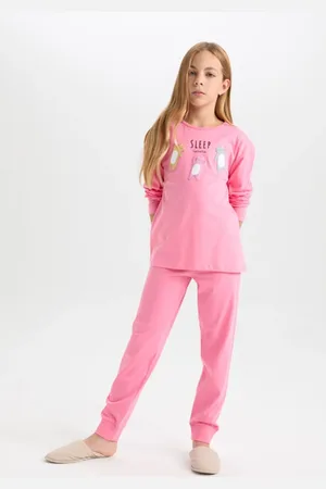 DeFacto Pyjama-set Für Mädchen – Bedrucktes, Langärmliges Ober- Und Unterteil-set D8586a8ns für Damen - 5–6 Jahre