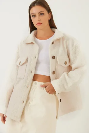 Bianco Lucci Doppeltaschenjacke Aus Börümcük-stoff 4636 für Damen - 40