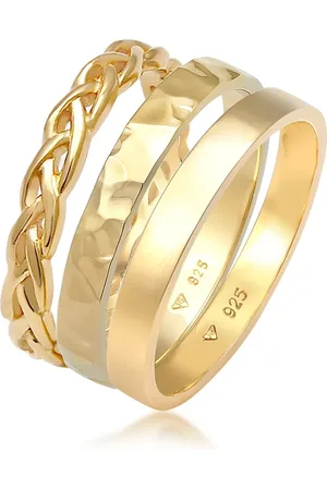 Elli Armband Und Ring, 3er-set, Geflochten Aus 925er-sterlingsilber für Damen - 54